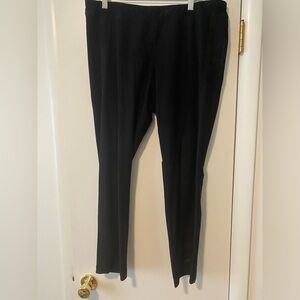 Eileen Fisher black crepe pull on slacks size L